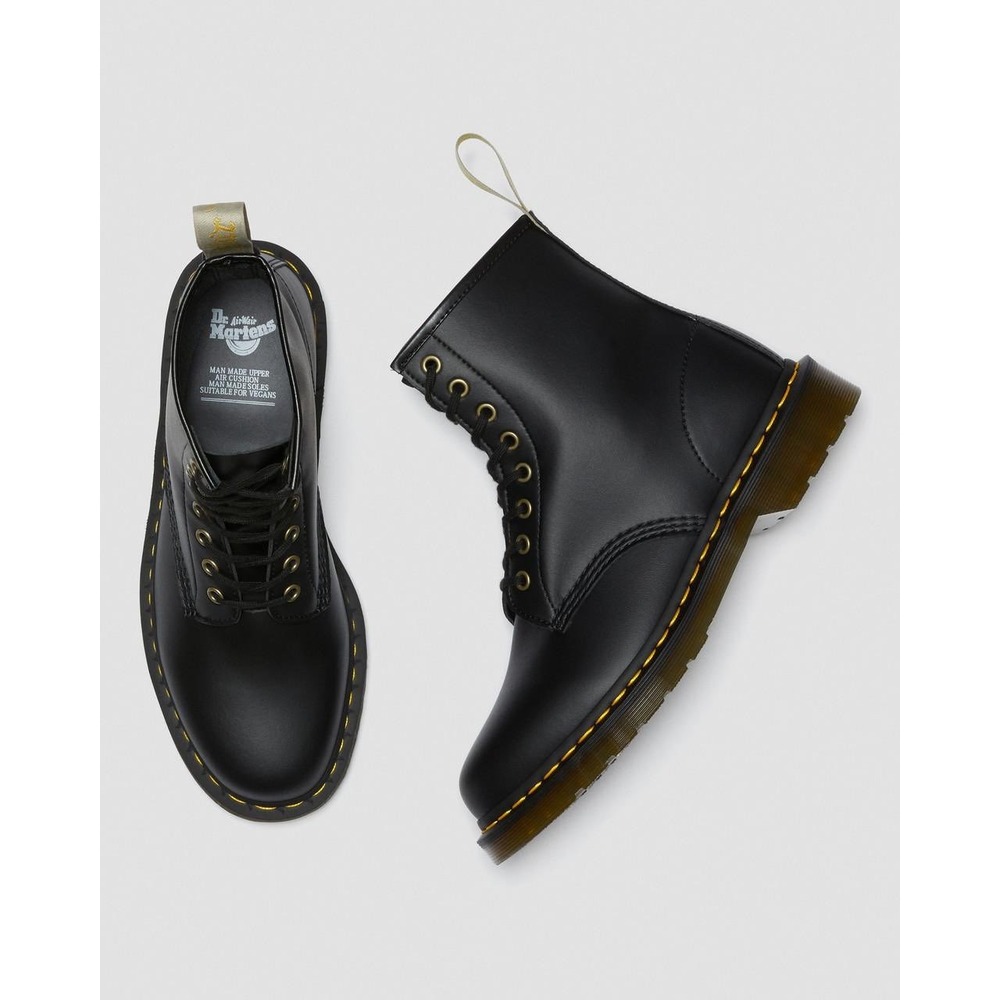 NEW Dr. Martens Vegan 1460 Felix Lace Up Boots Black Felix Rub Off 14045 - Picture 3 of 16